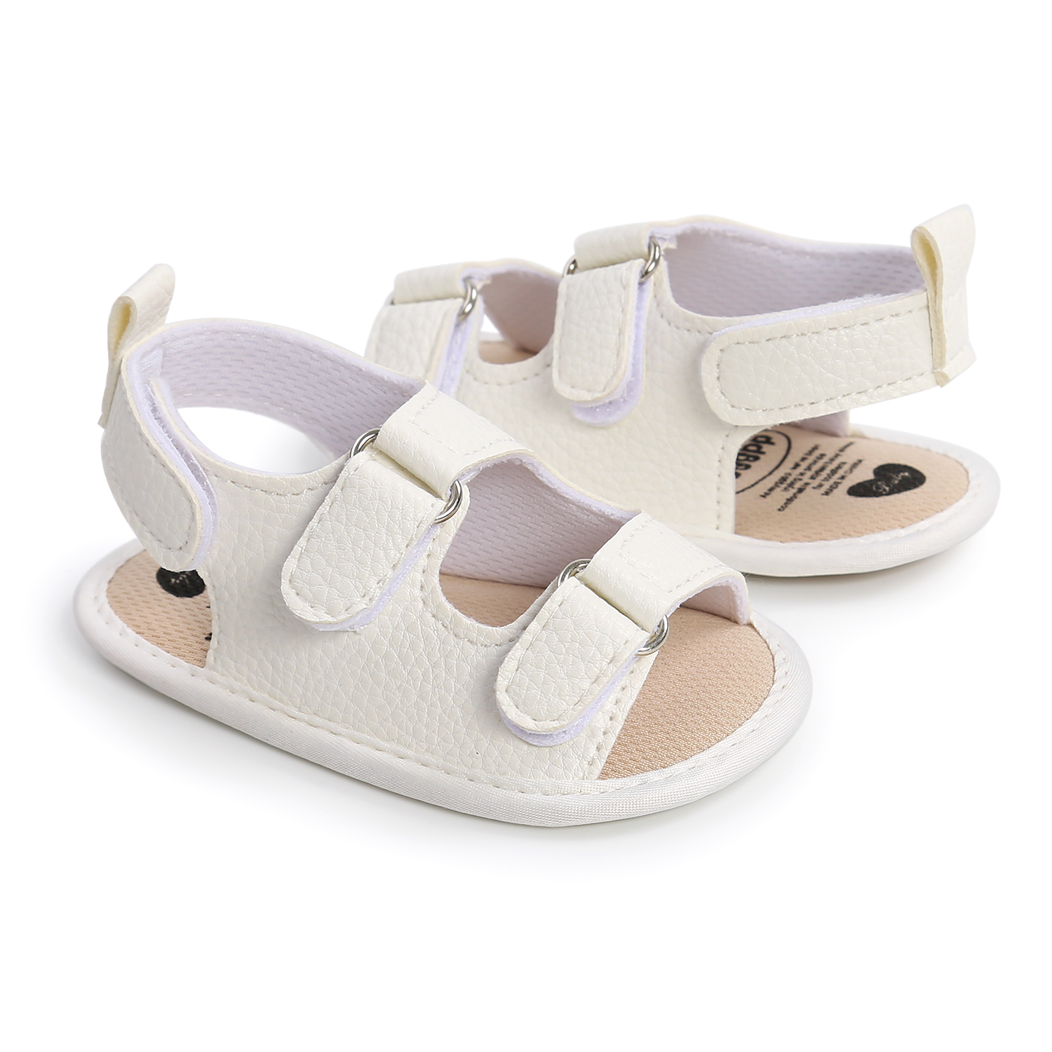 Baby Girls Boys Sandals Soft Leather Anti-Slip Rubber Sole Infant Summer Outdoor Shoes Toddler First Walkers 0-18 Months