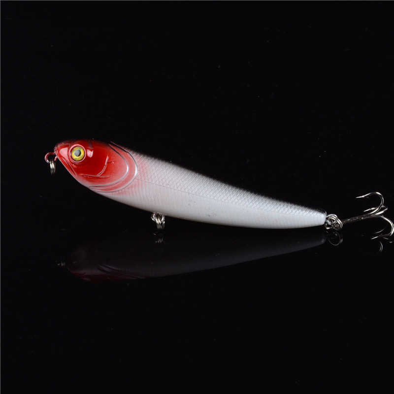 1pc hard fat pencil fishing lures 100mm/13.7g topwater wobblers 5 colors available crankbaits