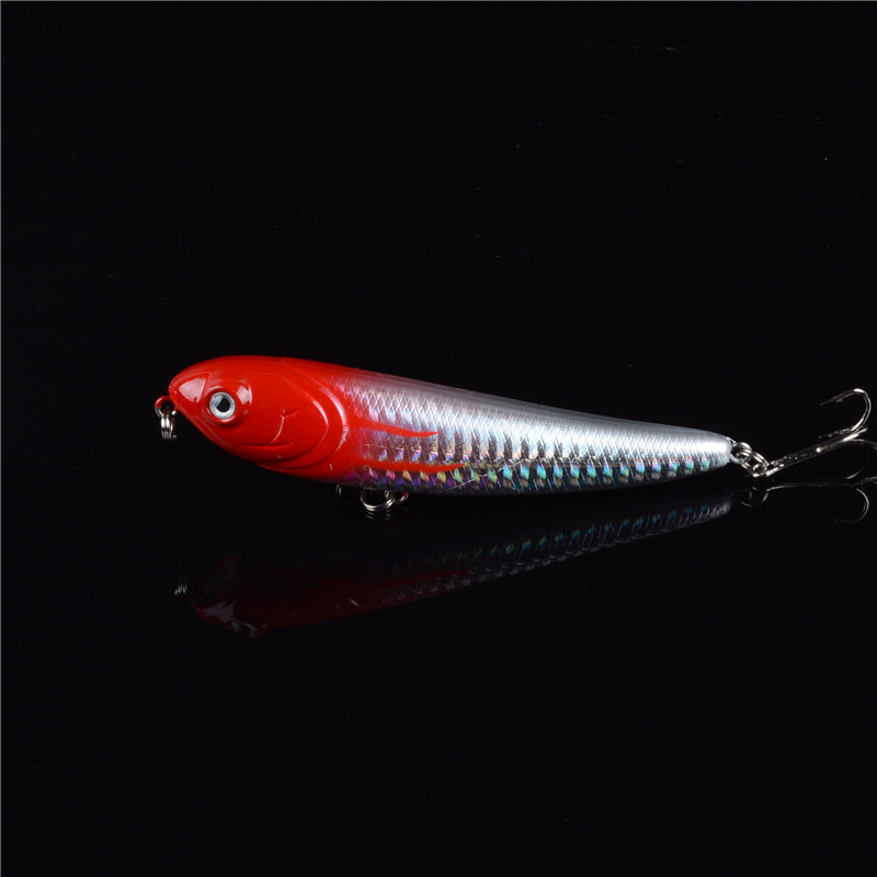 1pc hard fat pencil fishing lures 100mm/13.7g topwater wobblers 5 colors available crankbaits