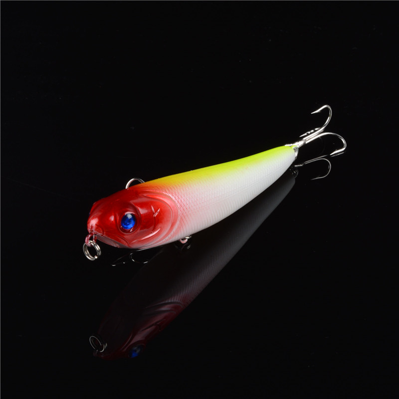 1pc hard fat pencil fishing lures 100mm/13.7g topwater wobblers 5 colors available crankbaits