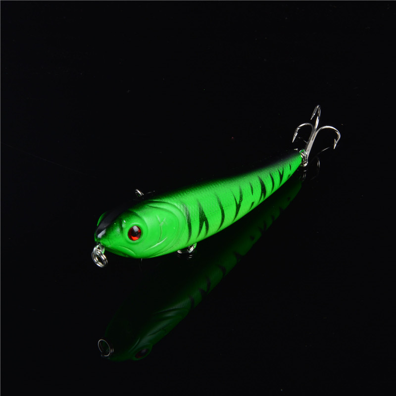 1pc hard fat pencil fishing lures 100mm/13.7g topwater wobblers 5 colors available crankbaits
