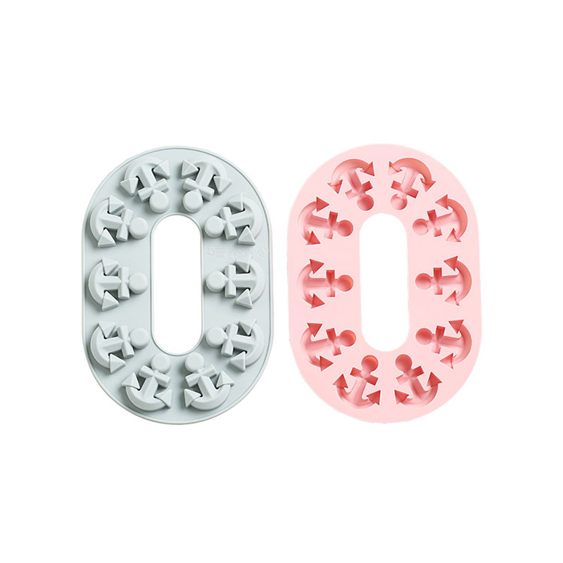 10 Cells Creative Anchor Style Chocolate Mold For Bakeware Silicone Cake Molds Pastry&Jelly&Biscuit&Candy Mould Kitchen Tools