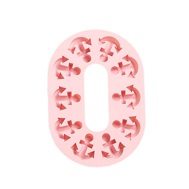 10 Cells Creative Anchor Style Chocolate Mold For Bakeware Silicone Cake Molds Pastry&Jelly&Biscuit&Candy Mould Kitchen Tools