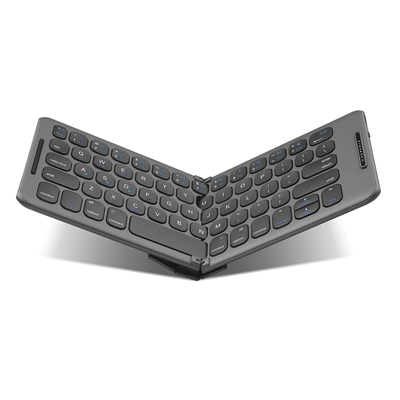 Foldable Bluetooth Keyboard Wireless Keyboard with Holder Rechargeable Pocket