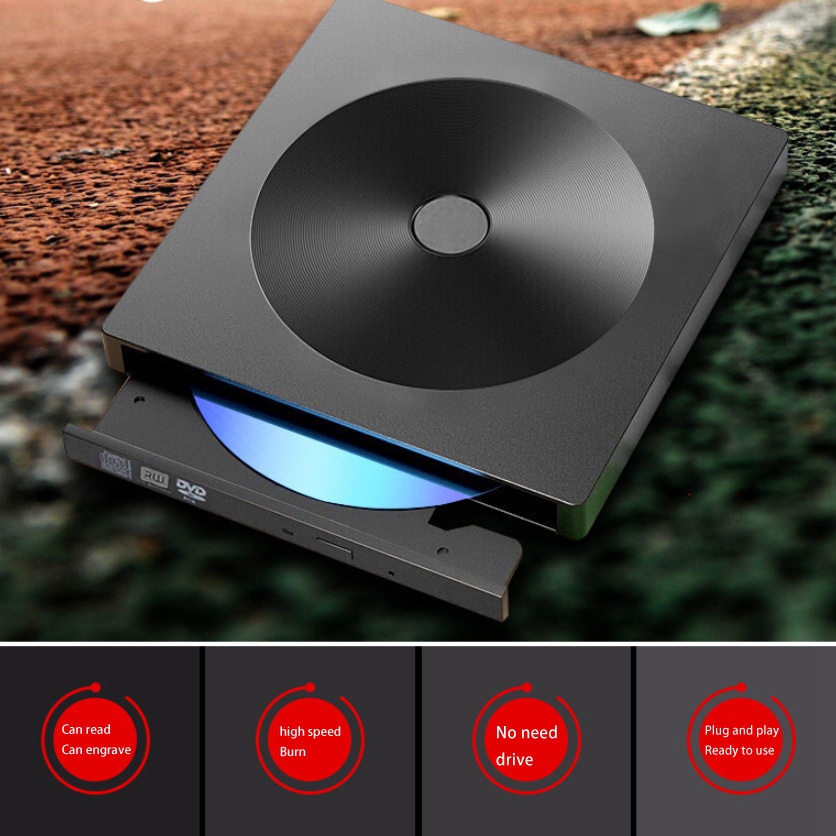 Best Price For Usb External Cd Dvd Drive High Speed Ultra Thin Type C Portable Drive Free Cd