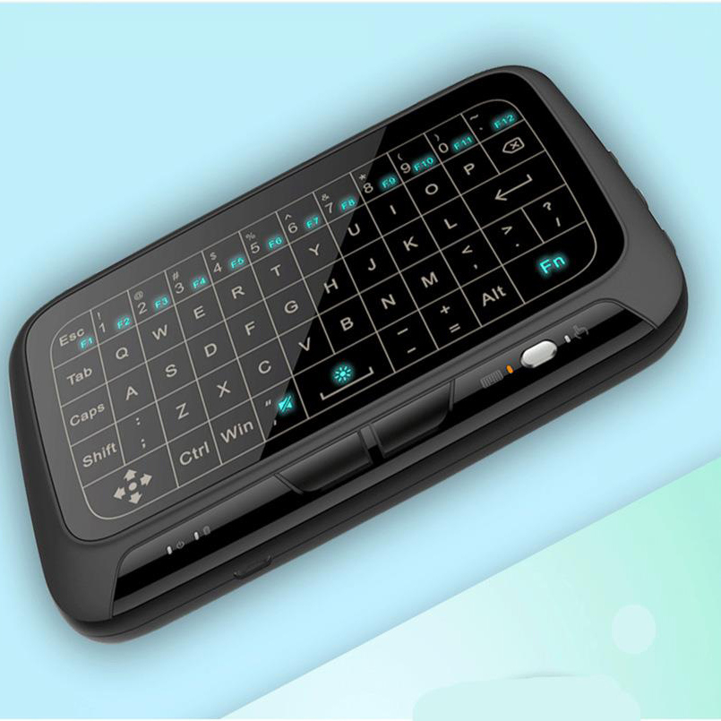 Mini 2.4G Wireless Keyboard Backlight Touchpad Air mouse IR Leaning Remote control