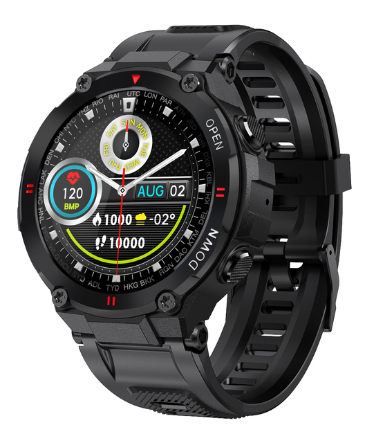K22 Smart Watch Men Sport Fitness BT Call Music Control Heart Rate Alarm Clock Smartwatch