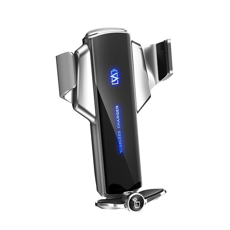 Q12 Touch Sensor Opening And Closing 15W Luminous Logo Bracket Wireless Charging Air Outlet Car Mobile Phone Bracket