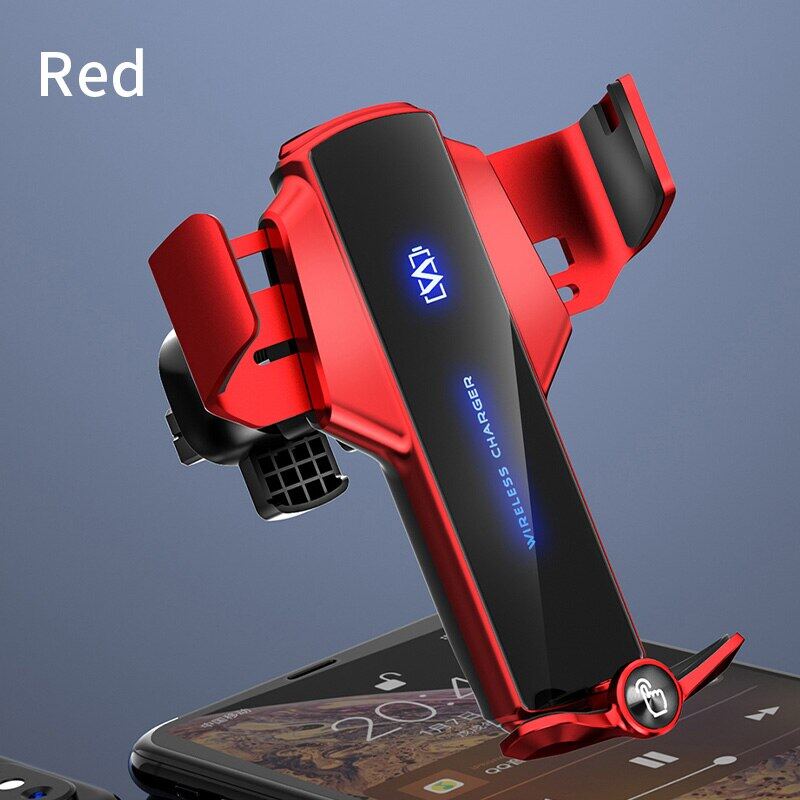 Q12 Touch Sensor Opening And Closing 15W Luminous Logo Bracket Wireless Charging Air Outlet Car Mobile Phone Bracket