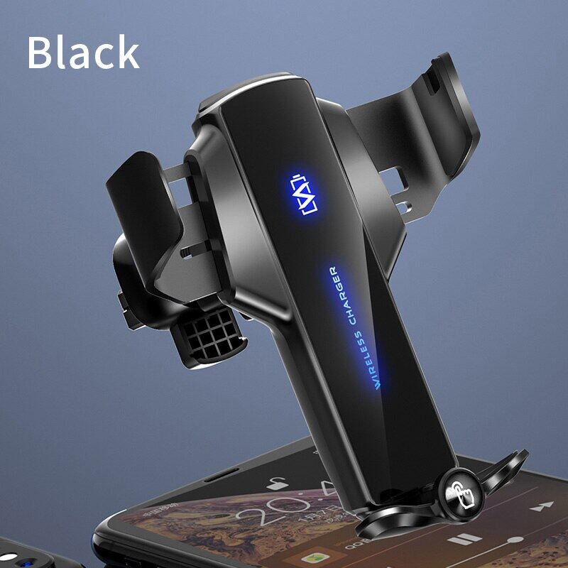 Q12 Touch Sensor Opening And Closing 15W Luminous Logo Bracket Wireless Charging Air Outlet Car Mobile Phone Bracket