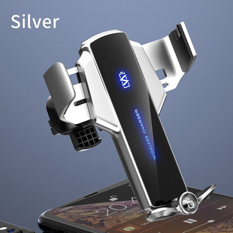 Q12 Touch Sensor Opening And Closing 15W Luminous Logo Bracket Wireless Charging Air Outlet Car Mobile Phone Bracket