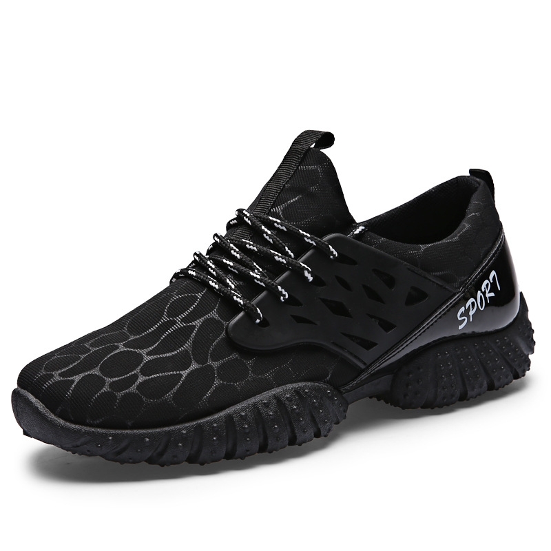 Men Lace Up Mesh Breatheable Sneaker Casual Running Shoes Sport