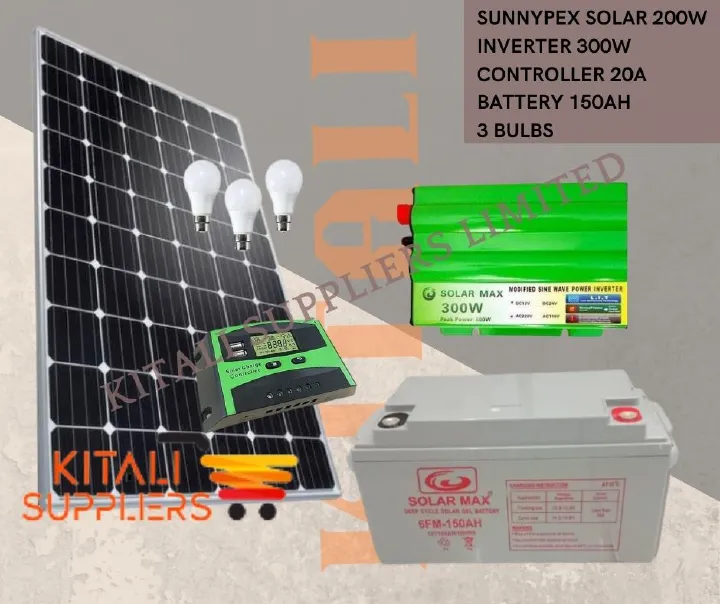 All Weather Solar System 200W Full Kit – Complete Home & Small Business Solar Power Solution. A reliable and affordable renewable energy solution for households, shops, schools, and small businesses.