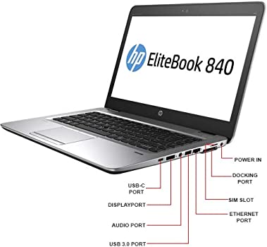 [Core i5+8gb+256gb+14''] Refurbished Hp Elitebook 840 G3 Laptop Intel Core i5 6th Gen 8GB 256GB SSD 14"  Backlit Keyboard Notebook Laptop Computer Windows 11 Office