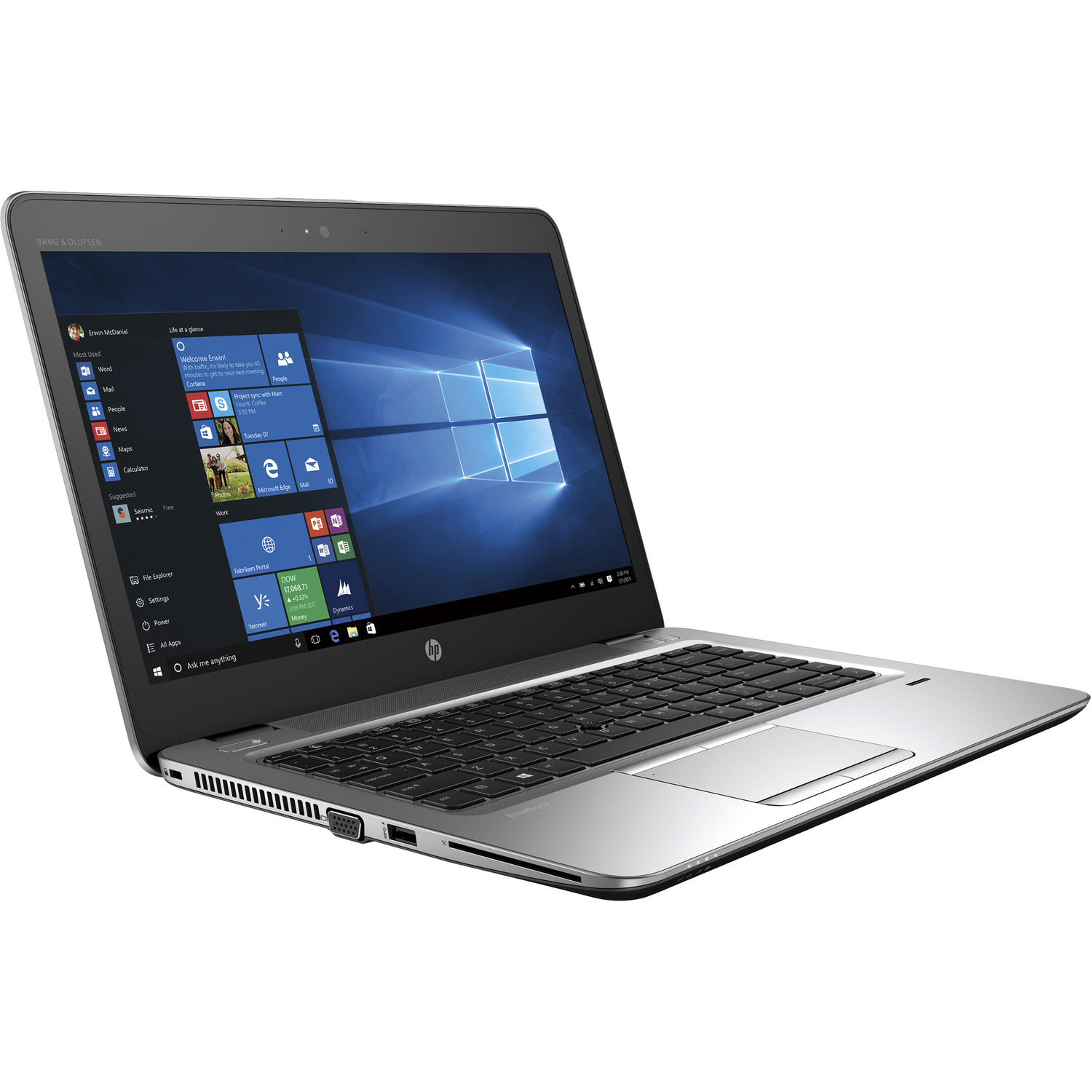 { Free Mouse } Refurbished Laptop HP Elitebook 840 G3 7th intel Core i5 8GB RAM  256GB SSD 14'' FHD Screen Display non-Touch Screen Refurbished Laptop Computer Notebook  Silver 14 inch