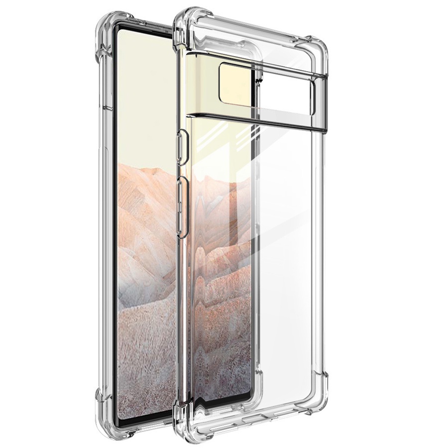 Clear Case For Google Pixel 6 Pro Cover with Reinforced Corners Bumper Slim Anti Scratch TPU