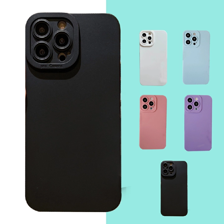 Multi Color For iPhone 14 Pro Max 13 12 Mini Cases Anti Crack Soft Silicone Case TPU Bumper Cover Shell Casing With Full Camera Protection