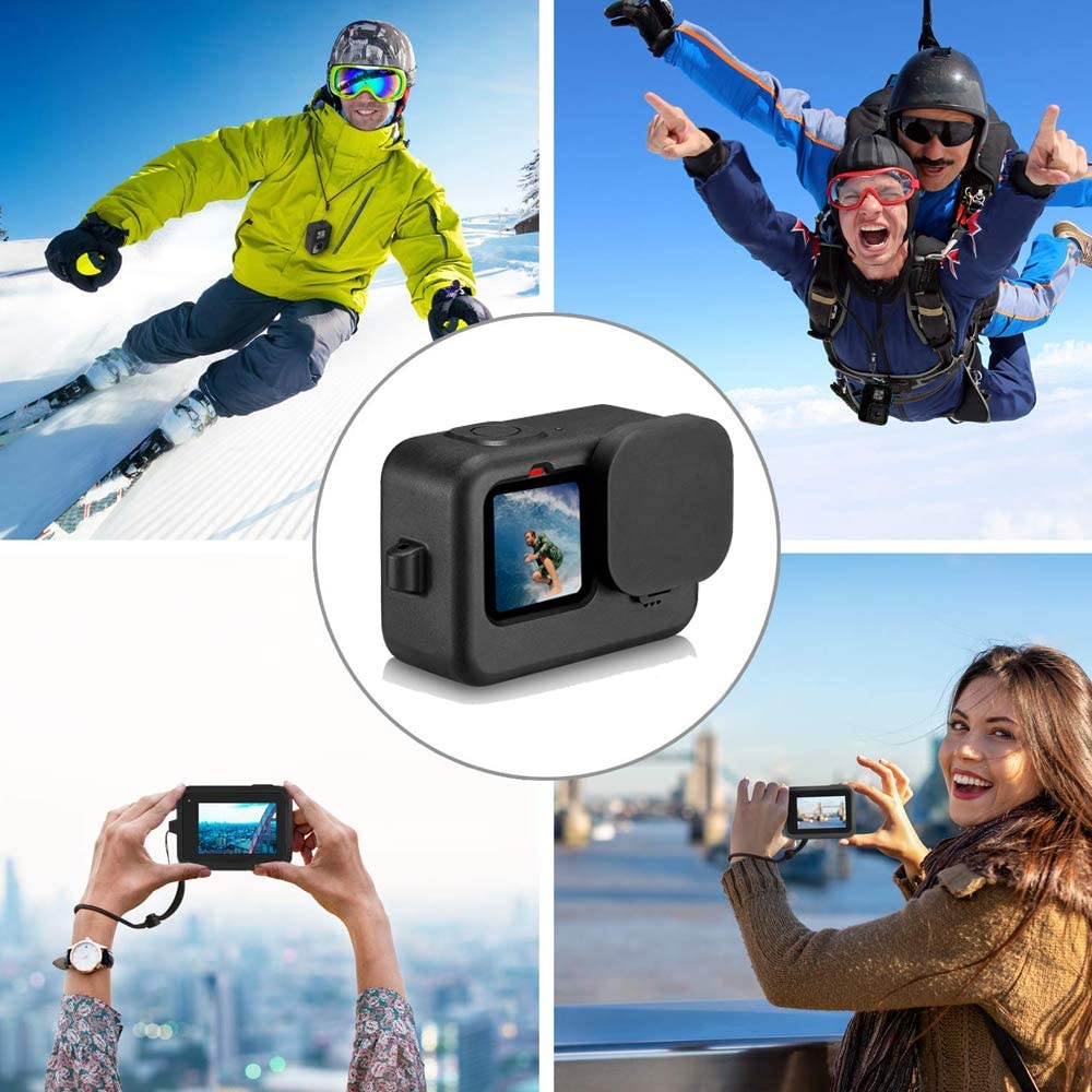 Screen Protector for GoPro Hero 10/9 Ultra Clear Tempered Glass Front Camera Lens Screen Protector Case