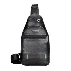 Men Fashion Multifunction Shoulder Bag Crossbody Bag On Shoulder Travel Sling Bag Pack Messenger Pack Chest Bag Black as picture