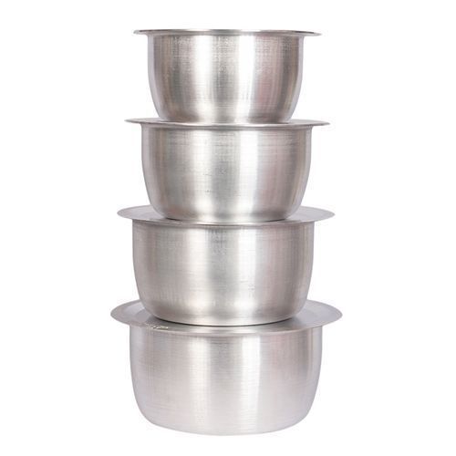 Good Quality Budget 4 Pcs Set Of Stainless Aluminum Sufuria Size 1 2 3 4 - No Lids