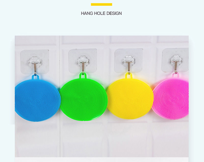 6 pcs Silicone dishwashing cloth does not stick to oil kitchen special washing pot brush washing dish washing artifact cleaning brush cleaning brush cleaning cloth washing dishwashing brush wipe