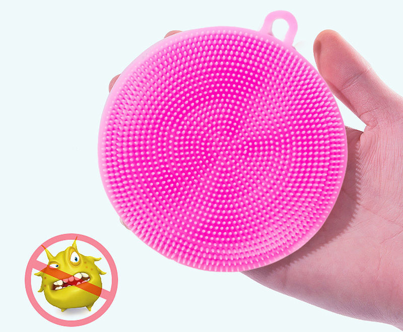 6 pcs Silicone dishwashing cloth does not stick to oil kitchen special washing pot brush washing dish washing artifact cleaning brush cleaning brush cleaning cloth washing dishwashing brush wipe