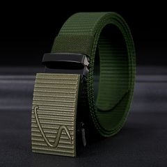 New Arrivals Men Nylon belt men Classic Tactical Belt Automatic buckle High Quality Nylon Outdoor Training Alloy Buckle Alloy Buckle Breathable Elastic Belts Canvas Outdoor Hunting Green one size