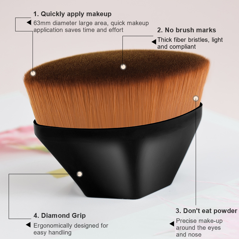 New Arrivals 1PC High Density Magic Makeup Brushes Magic Foundation Brush  For BB Cream Loose Powder Soft And Traceless Foundation Makeup Brush Cosmetic Tool Concealer Makeup Brushes Girl Glamour