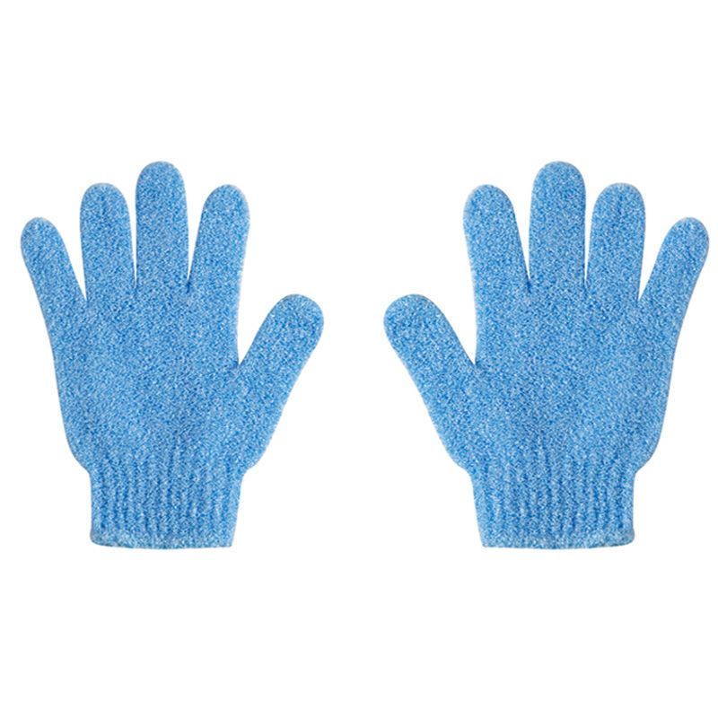 2pcs Five Finger Bathing Gloves Bathing gloves Male and Female No Pain Whole Body Rubbing Mud Rubbing Back Rubbing Bathing Gloves Frosted Gloves Bathing God Tool Rubbing Back