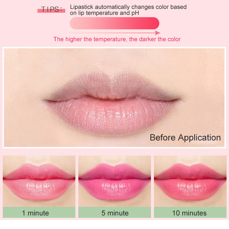 2Pcs aloe vera color changing lipstick makeup lip  balm does not fade moisturizing lip balm moisturizing waterproof warm lip balm lip gloss anti-aging lipstick New Arrival Lipstick retouched satin lipstick