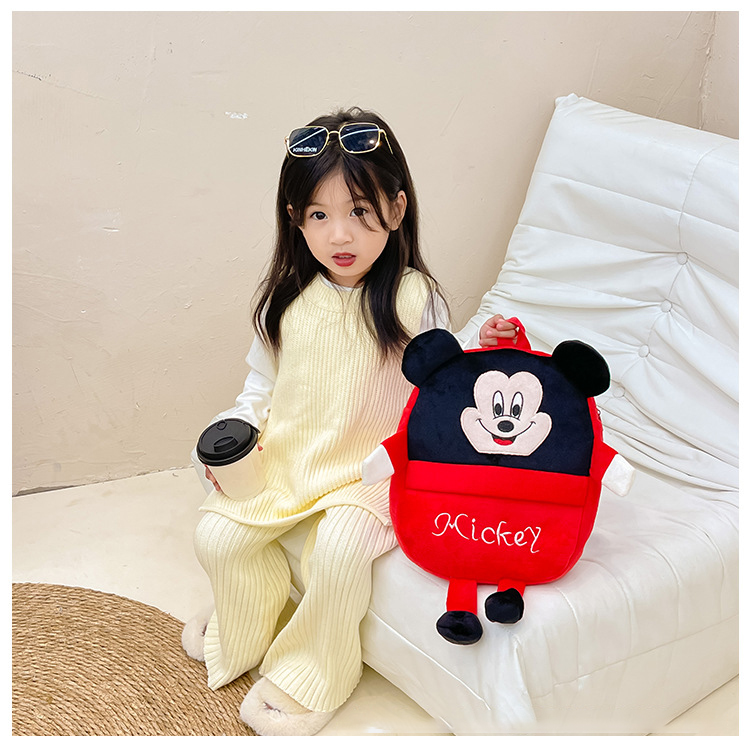 3D Cute Cartoon Animal Design children's bag backpack school bag cartoon plush small backpack boys and girls kindergarten kids backpack