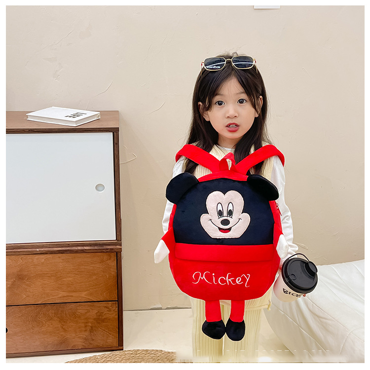 3D Cute Cartoon Animal Design children's bag backpack school bag cartoon plush small backpack boys and girls kindergarten kids backpack