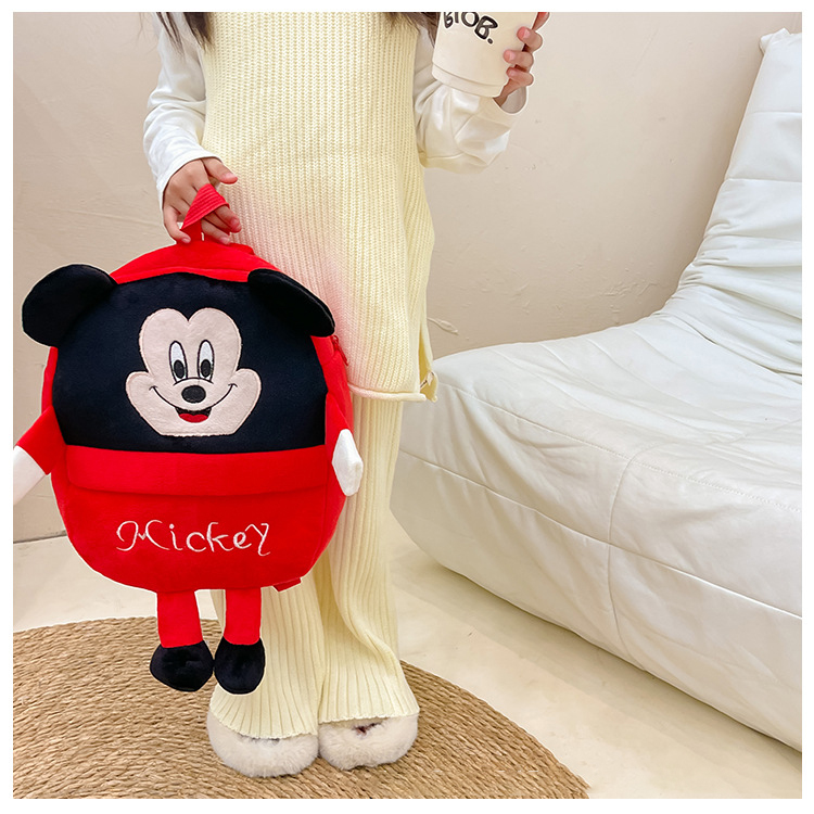3D Cute Cartoon Animal Design children's bag backpack school bag cartoon plush small backpack boys and girls kindergarten kids backpack