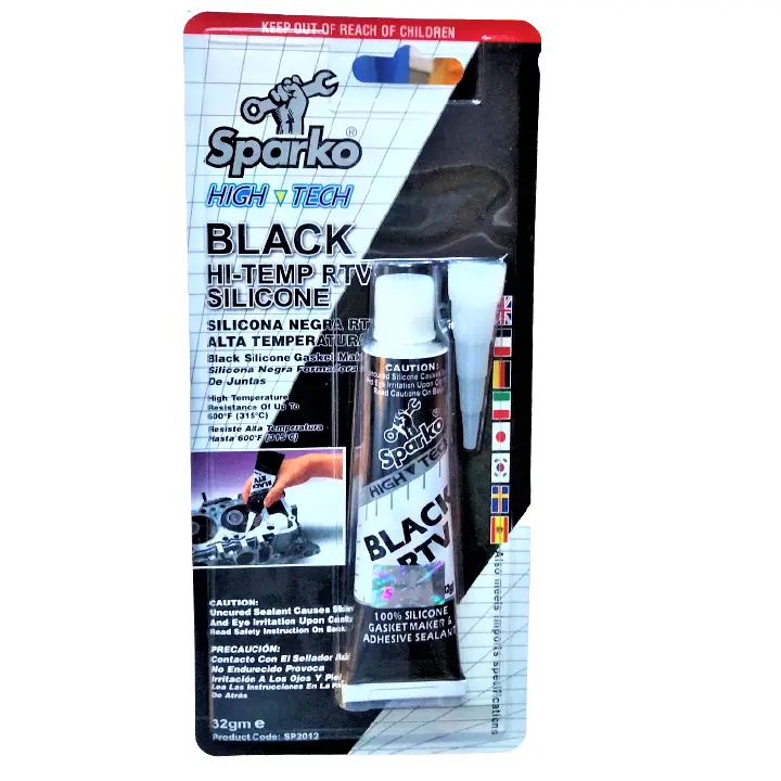 Sparko Black RTV Silicone Gasket Maker Sealant