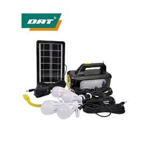 Dat  Solar Lighting Kit/ System: FM Radio, 4 Led Bulbs, Torch, Charging Kit