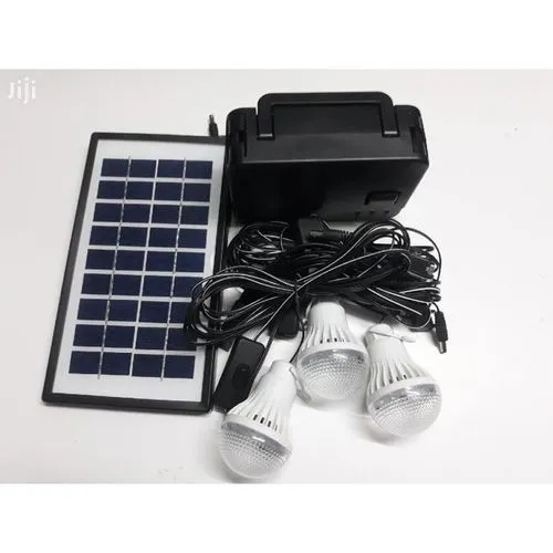 Kamisafe Rechargeable Solar Kit With Three Bulbs