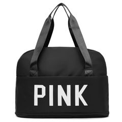 Waterproof Women Handbags Shoulder Bag big Capacity Travel Bag Dry Wet Separation Fitness Bag Oxford Luggage Bag Sports Tote Bag Black