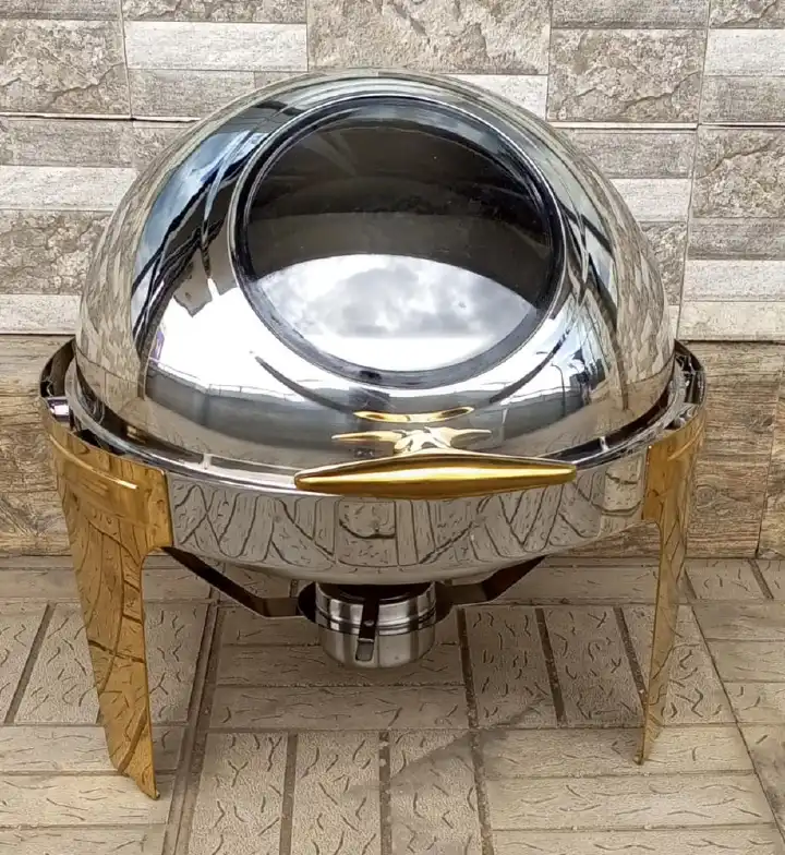 6 litres executive round roll top kitchen chaffing dishes
