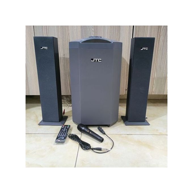 (OFFER OFFER )  JTC 2.1 SUB WOOFER HI-FI SOUND SYSTEM-BT/FM-12000W Speaker Systems Black default  original JTC