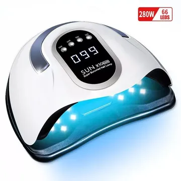 Bete Cordless LED Nail Lamp, Wireless Nail Dryer, 72W Rechargeable LED Nail Light, Portable Gel UV LED Nail Lamp with 4 Timer Setting Sensor and LCD