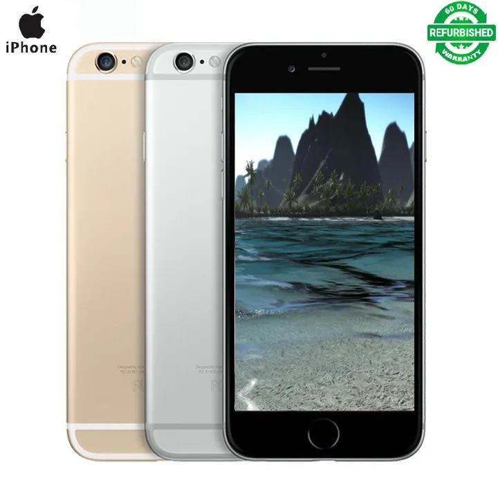 Refurbished iPhone 6 plus 64g / 16g fingerprint free smartphone 2G / 3D / 4 / LTE single standard card 5.5 inches it uses a 2.5D curved edge screen 8 megapixel camera