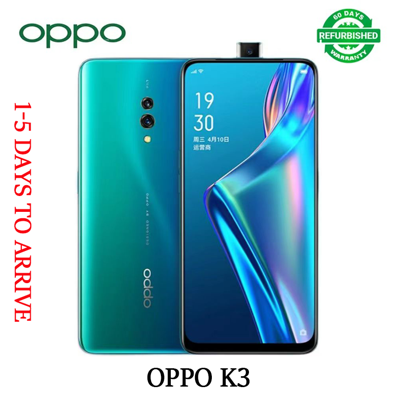 Refurbished OPPO K3 Smartphone 6.5 Inch 3765mAh Face ID RAM: 6GB/8GB ROM: 64/128/256 16MP 3765mAh 2G 3G 4G Lift Lens Dual SIM Card No Fingerprint