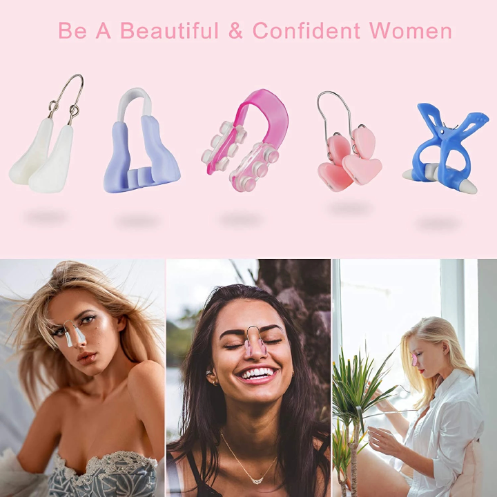 Soft Silicone Nose Clip Women Girl Nose Corrector Shaper Effective Safety No Painful Beauty Up Slimming Massage Tools