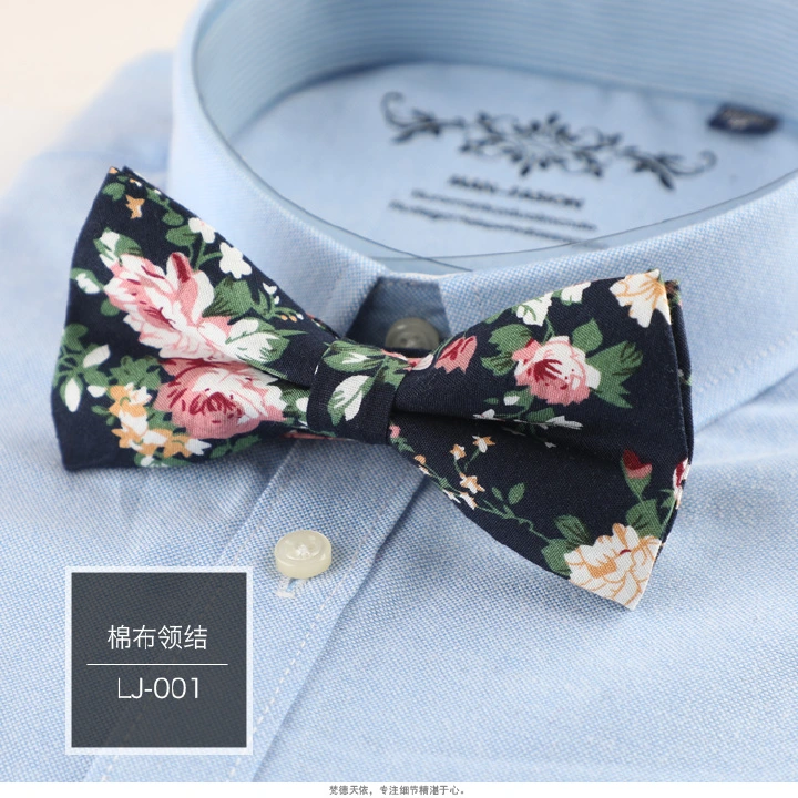 Men bow tie suit tie cotton flower bow neckties tie of recreational vogue tide