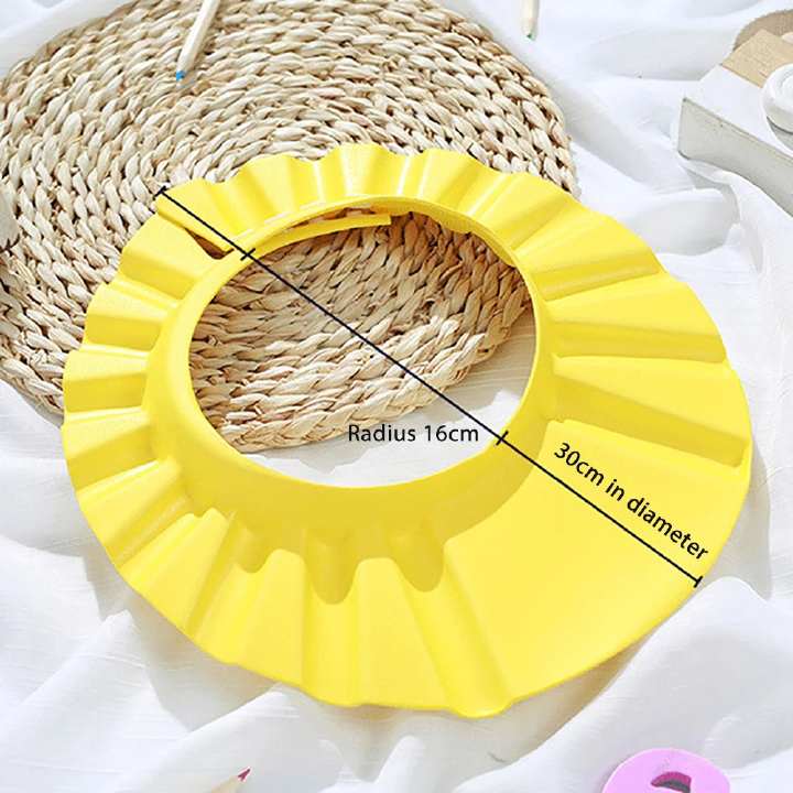 Children's baby bath shower cap shampoo bath cap adjustable EVA cap waterproof eye protection earmuff headgear shampoo cap