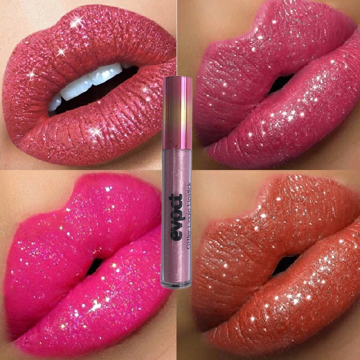 Waterproof Diamond Shimmer Glitter Lip Gloss 18 Colors Matte Glitter Liquid Lipstick Diamond Pearl Colour Lip Gloss Sexy Makeup