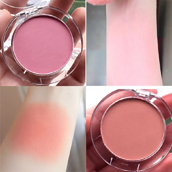Blusher Milk Tea Blush Peach Pallete 6 Colors Face Mineral Pigment Cheek Powder Makeup Professional Contour Shadow Makeup