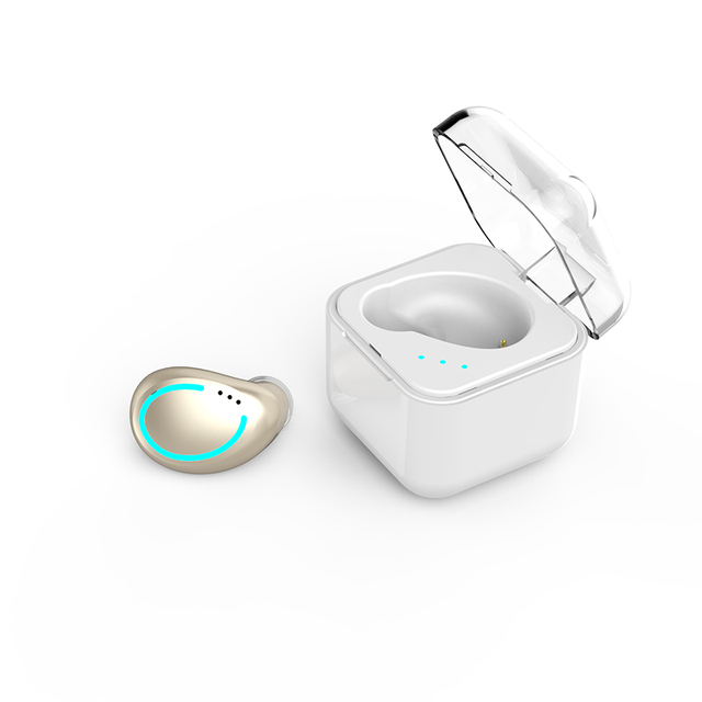 DISOUR Single Ear Bluetooth-compatible 5.0 In Ear Music Wireless Earbuds Sports Invisible Earplug Headset Stereo Earphone