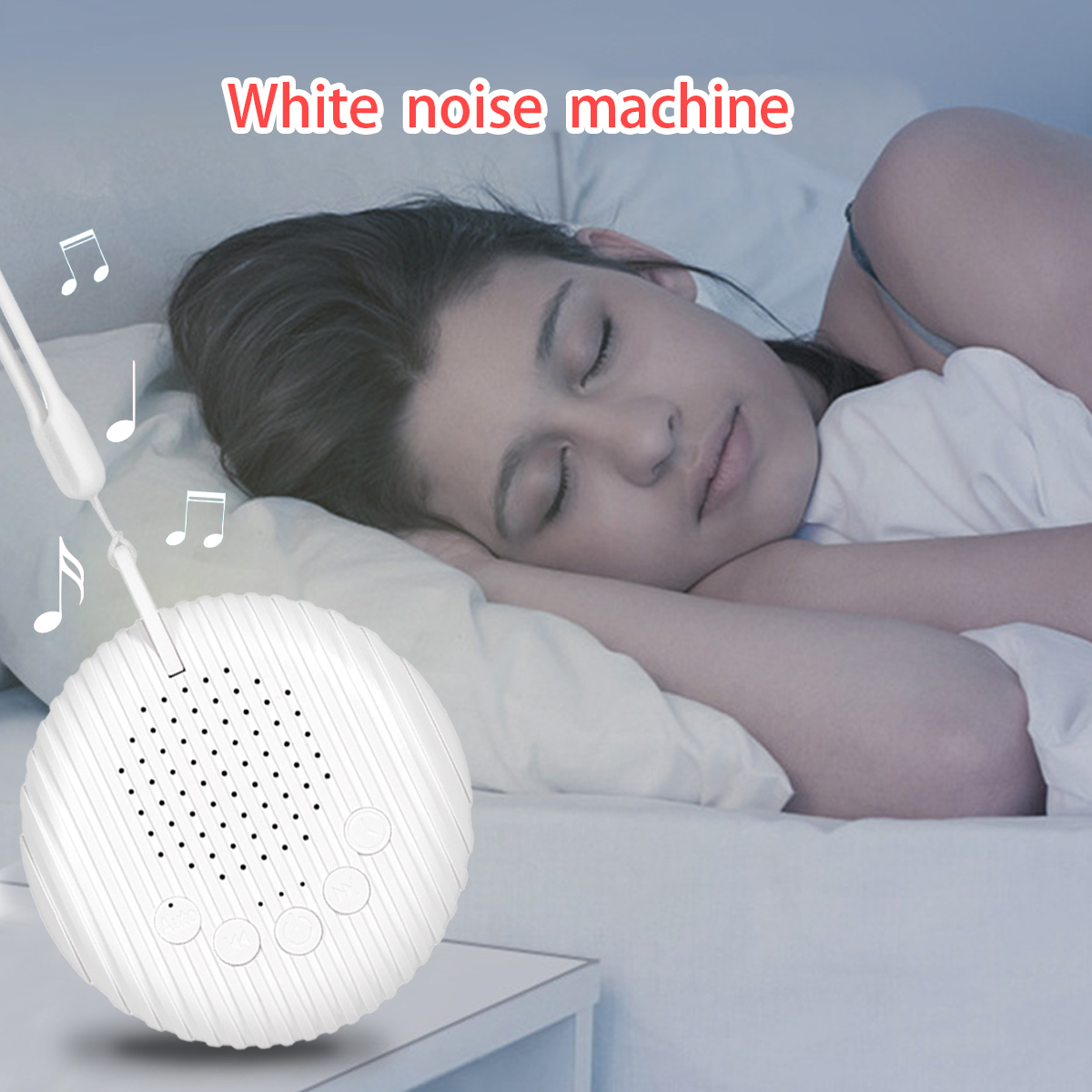Sleep Helper White Noise Machine Sound Spa Relaxation Machine Nature Sounds Sleep Insomnia Relief Artifact Baby Adult Sleep Aid