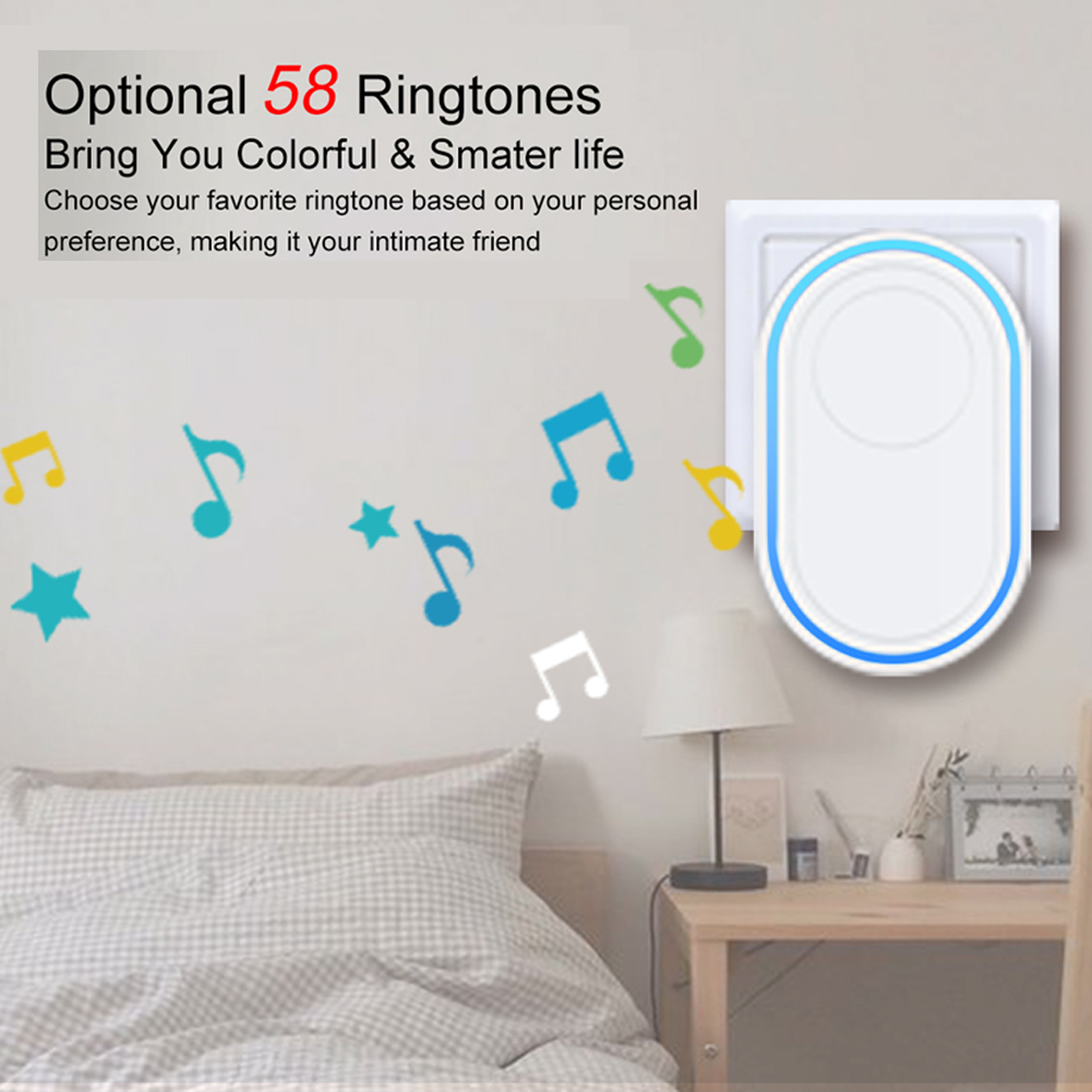 Intelligent Wireless music doorbell Home Welcome long battery life Waterproof 300m Remote Smart Door Bell Chime Security Alarm